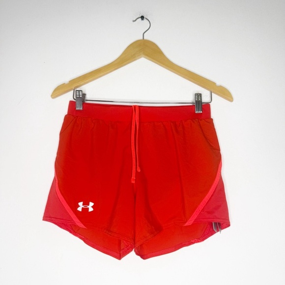 Under Armour HeatGear Running Shorts Red XS Loose Fit Lightweight NwT - Picture 1 of 5